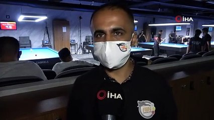 Bilardo tutkunları bu turnuvada buluştu