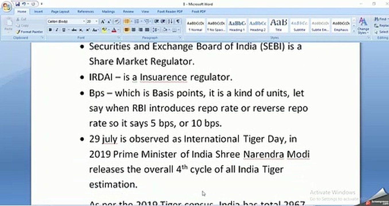 Important Facts and Information for Examinations Like UPSC, MPPSC, Railways,SSC
