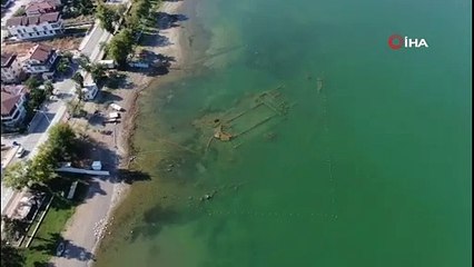 İznik Gölü çekilince 1500 yıllık bazilika ortaya çıktı
