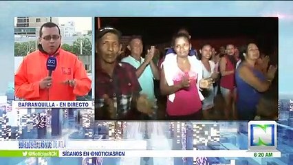 Comunidad protesta por falta de alumbrado público en Atlántico