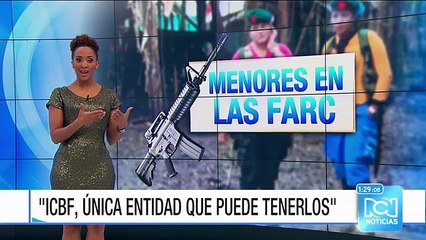 ICBF no tiene un registro claro de la cantidad de niños que están en las filas de las Farc
