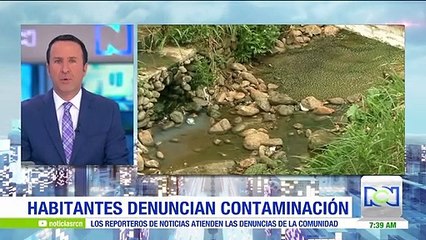 Denuncian contaminación de caño en Floridablanca, Santander