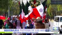 Mariachis se tomaron las calles de México para homenajear a Santa Cecilia