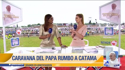 Así fue el recorrido que realizó el papa Francisco en las calles de Villavicencio