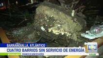 Cuatro sectores de Barranquilla quedaron sin fluido eléctrico tras fuerte aguacero
