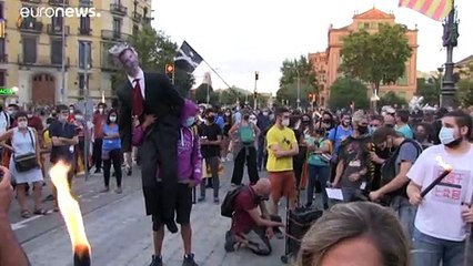 Independentistas catalães saem à rua