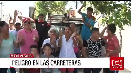 Aparatoso accidente de un bus que transportaba niños en Huila