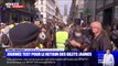 Gilets jaunes: une manifestation dans le calme dans l'autre cortège parisien, place de la Bourse