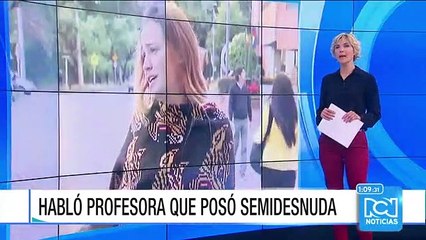 Por posar semidesnuda habría sido despedida una profesora en Bogotá