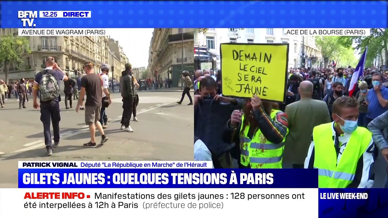 Gilets Jaunes Quelques Tensions A Paris 12 09 Video Dailymotion