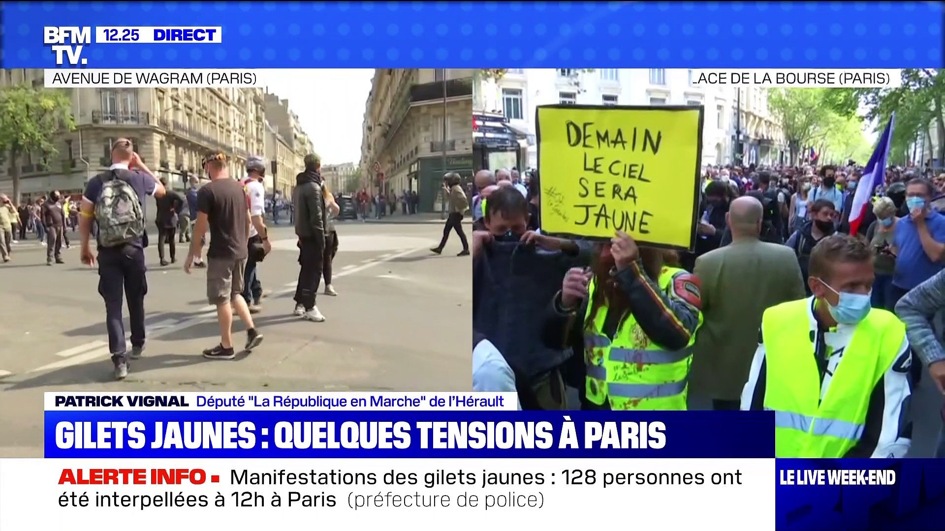 Gilets jaunes: quelques tensions à Paris - 12/09 - Vidéo Dailymotion
