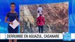 Deslizamiento de tierra sepultó 300 metros de carretera en Aguazul, Casanare