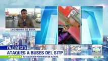 En promedio, cada día 8 buses del Sitp en Bogotá son víctimas de vándalos