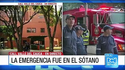 Emergencia por incendio en un sótano de la Clínica Valle de Lili