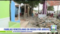 Familias venezolanas en riesgo por arroyo en Barranquilla