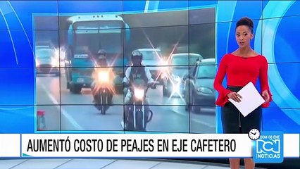 Viajeros del Eje Cafetero protestaron por aumento de precio en los peajes