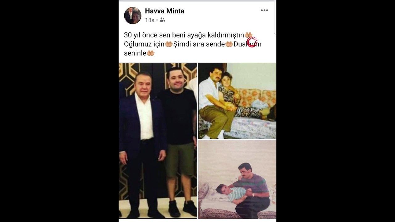 Korona virüs tedavisi gören Böcek’in eski eşinden duygusal paylaşım: “Sıra sende”- 30 yıl önce trafik kazası geçirdiği trafik kazası sonrası yoğun bakımdaki eski eşinin yanından hiç ayrılmayan Muhittin Böcek’e, en büyük destek eski...