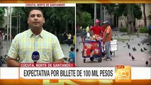 Expectativa en Cúcuta por la entrada en circulación del billete de 100.000 pesos