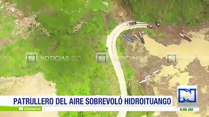 Sobrevuelo en Hidroituango: inició el vertimiento de agua por la casa de máquinas