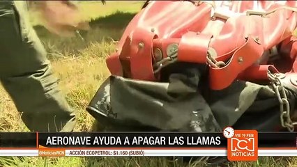 Helicóptero de la 'Operación Jaque' ayuda a apagar incendios