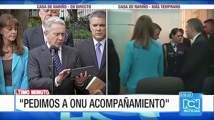 Álvaro Uribe: "Haremos de nuestra parte todo el esfuerzo para llegar a un buen consenso"