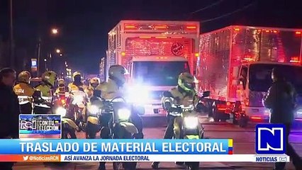 Así fue el traslado del material electoral para las elecciones presidenciales