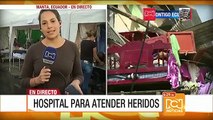 Ecuatorianos acogen a quienes perdieron sus casas por el sismo
