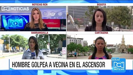 Video: un hombre golpea a una vecina en el ascensor