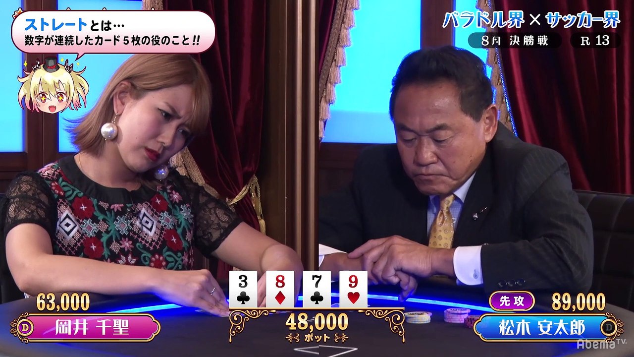 #15 POKER×POKER - 8月大会#4：豪運女王・岡井千聖がポーカープロに奇跡起こすか!