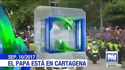 Susto por golpe del papa Francisco en Cartagena