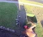 Man Takes Head First Dive Into Trash Can