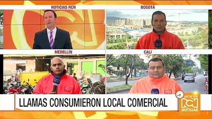 Un incendio destruyó un café internet en Cali