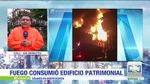 Emergencia en Cali por incendio en edificio patrimonial