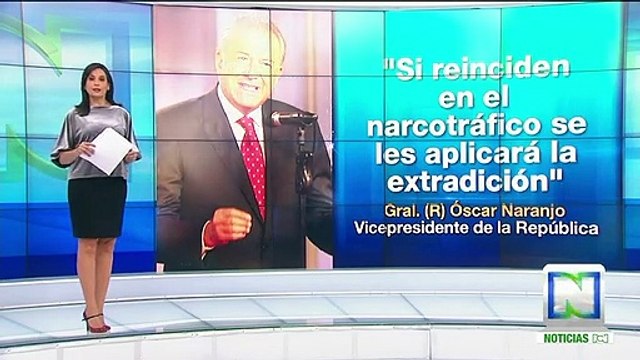 Naranjo advierte que miembros de las Farc que reincidan en narcotráfico serán extraditados