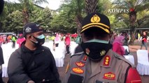 TNI POLRI Solid Bagi 50 Ribu Masker Jelang PSBB Total