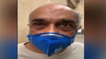Navy veteran's daughter protests against assault on father by Shiv Sena workers