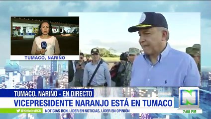 Vicepresidente visitó a heridos de ataque en Tumaco, Nariño