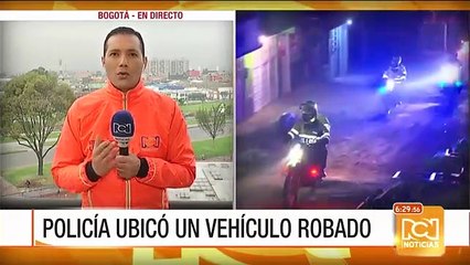 Policía recuperó vehículo hurtado en menos de 40 minutos en Bogotá
