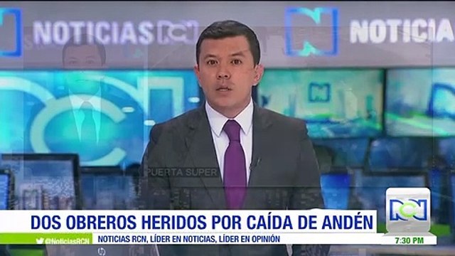 Dos obreros heridos en Barranquilla por caída de un anden sobre una excavación que realizaban