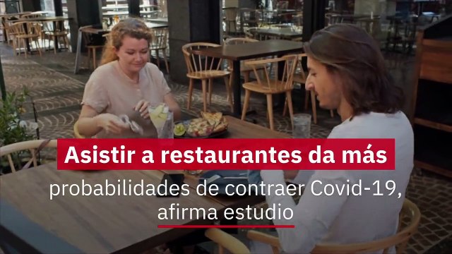 Salir a restaurantes podría dar más probabilidades de contraer Covid-19, afirma estudio