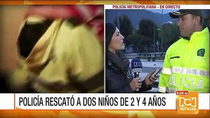 Policía rescata a niños de 2 y 4 años abandonados en una casa en Bogotá