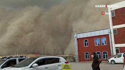 Ankara'da kum fırtınası! Çarpıcı görüntüler