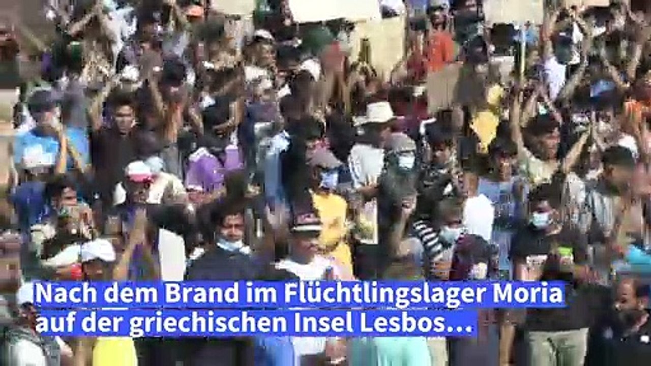 Gewaltsame Ausschreitungen auf Lesbos - Polizei setzt Tränengas ein