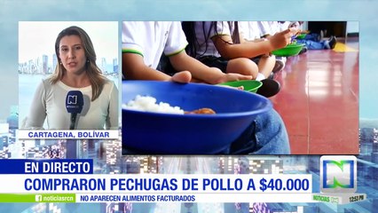 ¿Cuál es el precio real de productos para alimentación escolar en Cartagena?