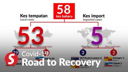 Covid-19: 58 new cases, new cluster identified in Sabah