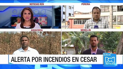 Incendios forestales mantienen en alerta al departamento de Cesar