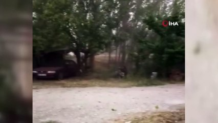 Günyüzü'nde fırtına ve şiddetli yağış