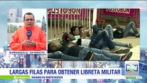 Jóvenes pasaron la noche esperando para adquirir la libreta militar en Barranquilla