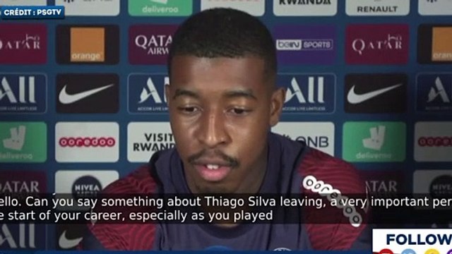 Presnel Kimpembe rend hommage à Thiago Silva