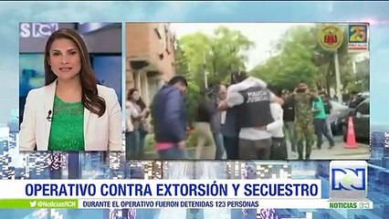 Más de 100 capturados en operativo contra el secuestro y la extorsión